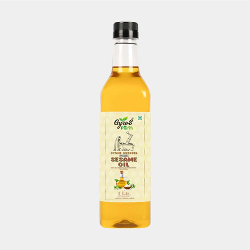 Stone Pressed White Sesame Oil - 1 L Plastic Bottle