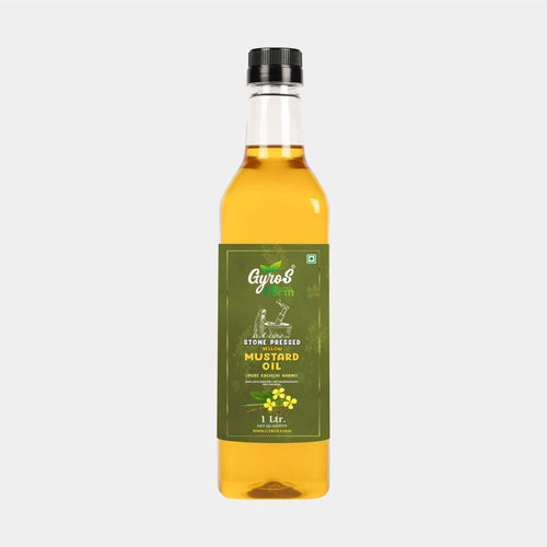 Stone Pressed Yellow Mustard Oil - 1L Plastic Bottle