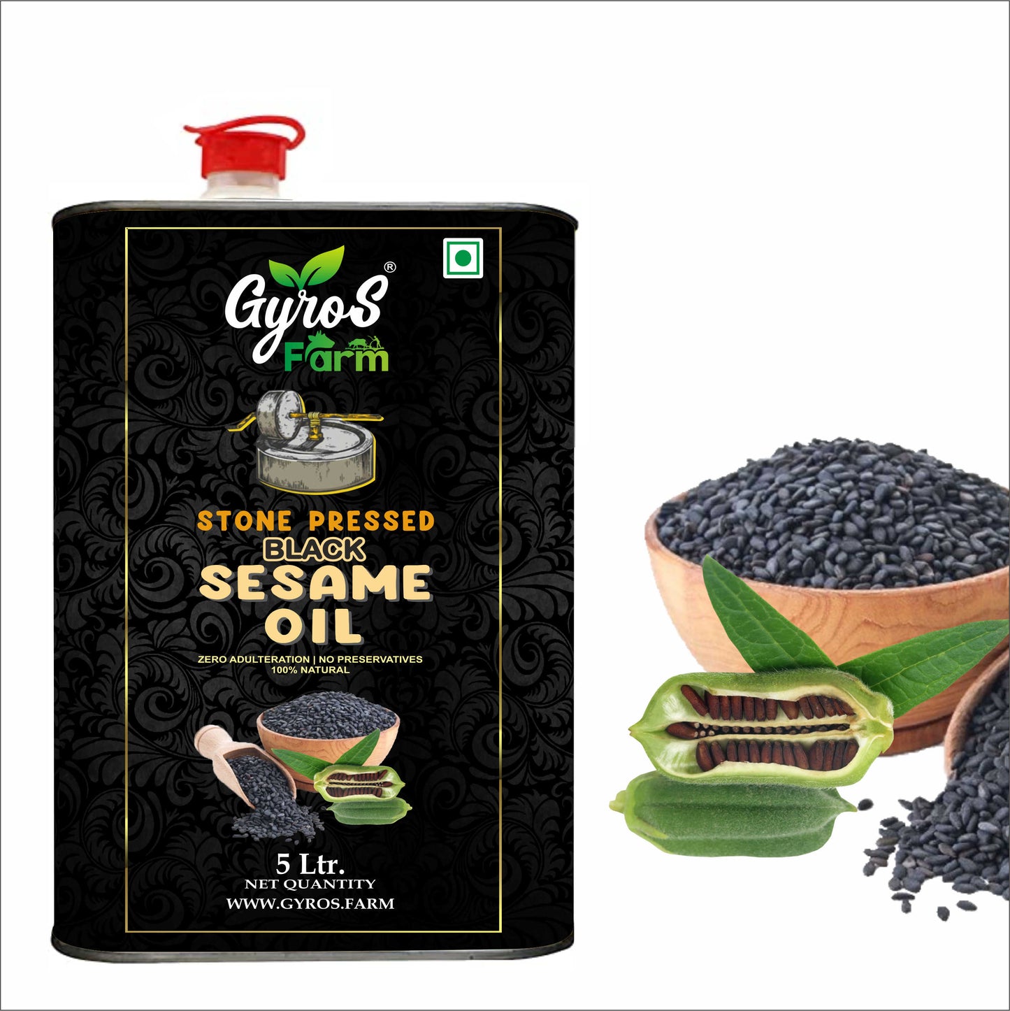 Stone Pressed Black Sesame Oil