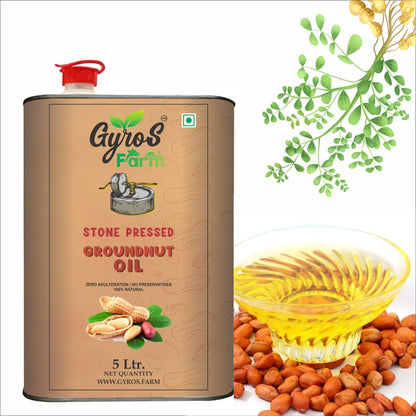 Stone Cold Pressed Groundnut and Sesame Oil Combo | 5L + 5L | zero Adulteration | Sieve Filtered