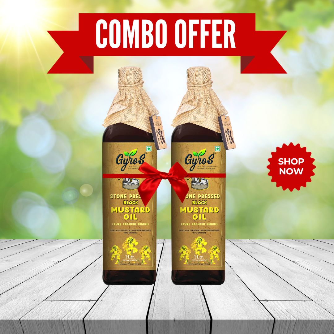 Black Mustard Combo | 1L+1L | Glass Bottle 