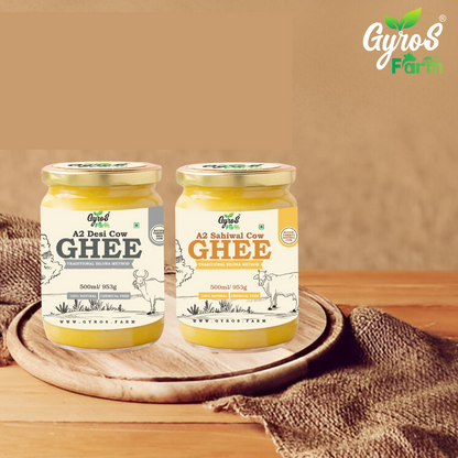 Daily Health Combo | Sahiwal Cow Ghee & Desi Cow Ghee | 500ml + 500ml