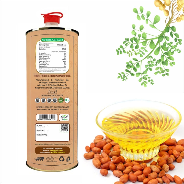 Stone Cold Pressed Black Mustard and Groundnut Oil Combo   | 2L + 2L  | Zero Adulteration| Sieve Filtered